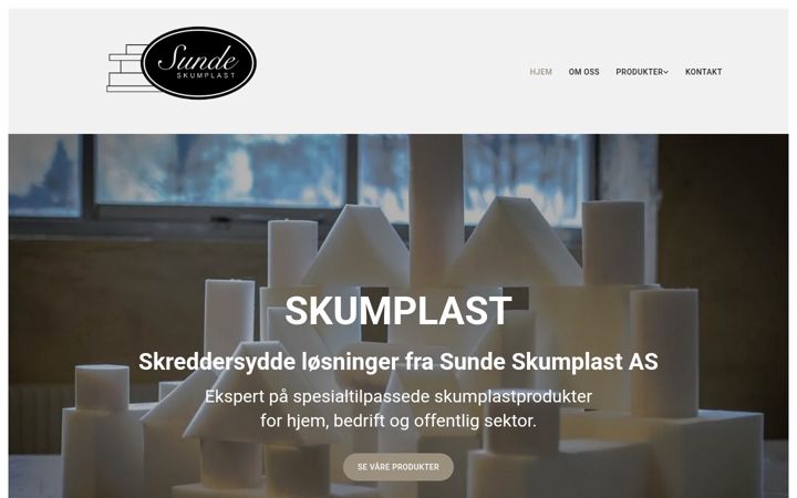 Screenshot of sundeskumplast.no