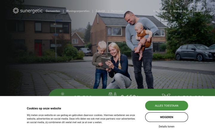 Skærmbillede af sunergetic.nl
