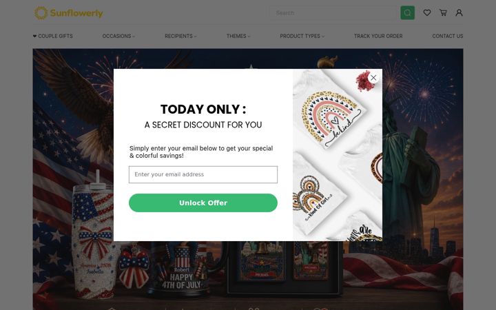 Screenshot of sunflowerly.com