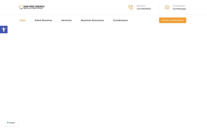 Screenshot stránky sunfree.es