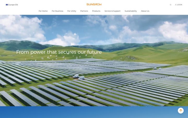 Képernyőkép: sungrowpower.com
