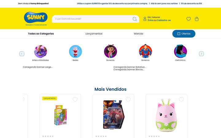 Screenshot of sunnybrinquedos.com.br