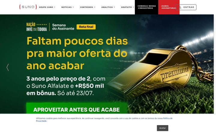 Screenshot of suno.com.br