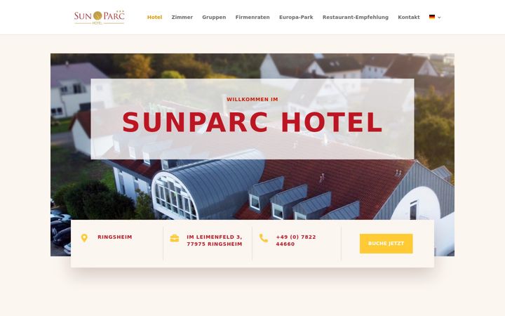Ekrano kopija sunparc-hotel.de