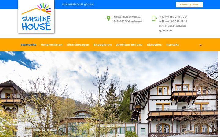 Screenshot ta' sunshinehouse-ggmbh.de