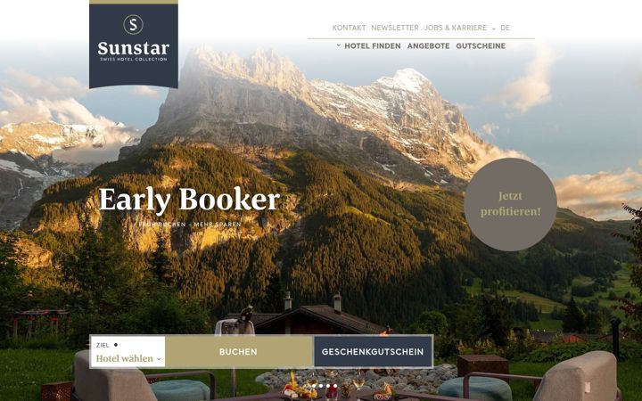 Screenshot van sunstar.ch