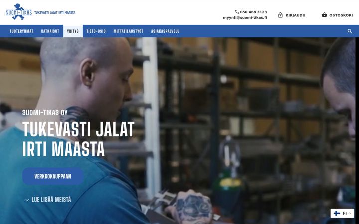 Snímek obrazovky suomitikas.com