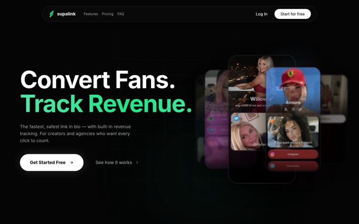 Screenshot of supalink.ai