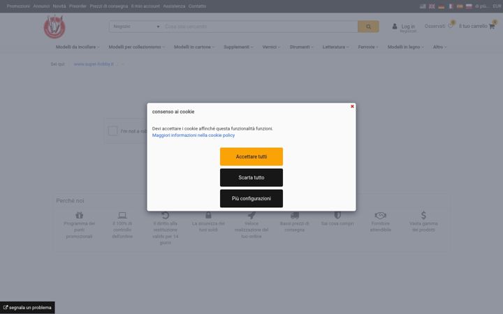 Screenshot of super-hobby.it