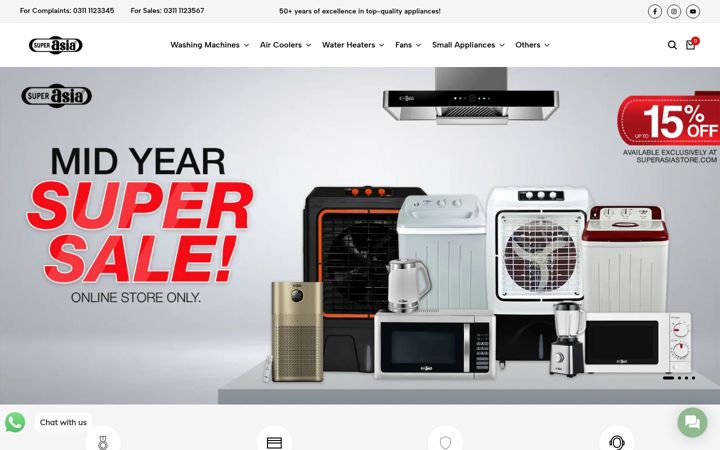 Screenshot of superasiastore.com
