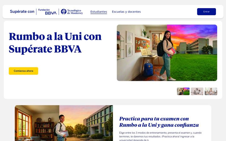 Screenshot of superateconfundacionbbva.mx