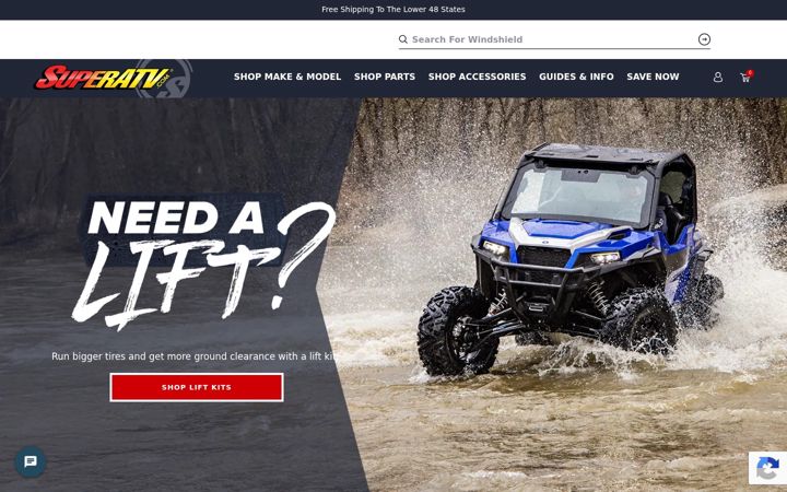 Screenshot of superatv.com