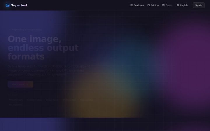 Screenshot of superbed.cc
