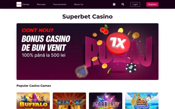 Screenshot του superbet-casino.co.uk