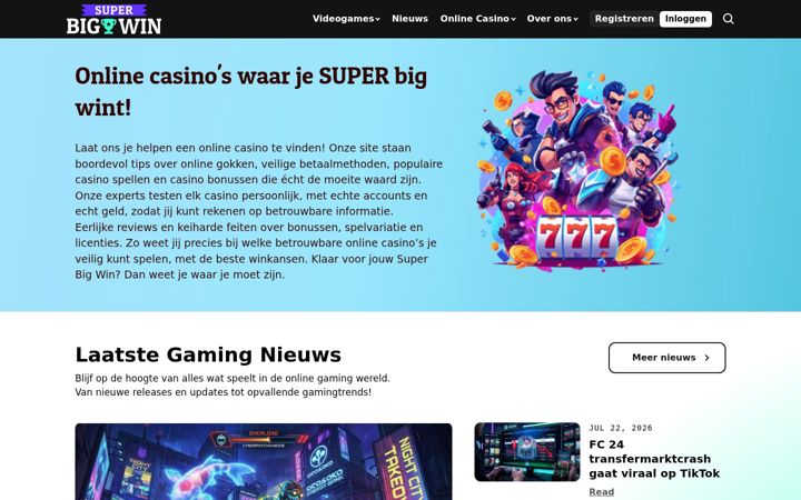 Screenshot of superbigwin.nu
