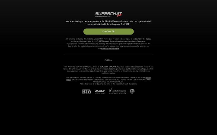 Skærmbillede af superchat.live