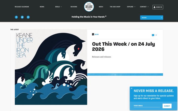 Screenshot of superdeluxeedition.com