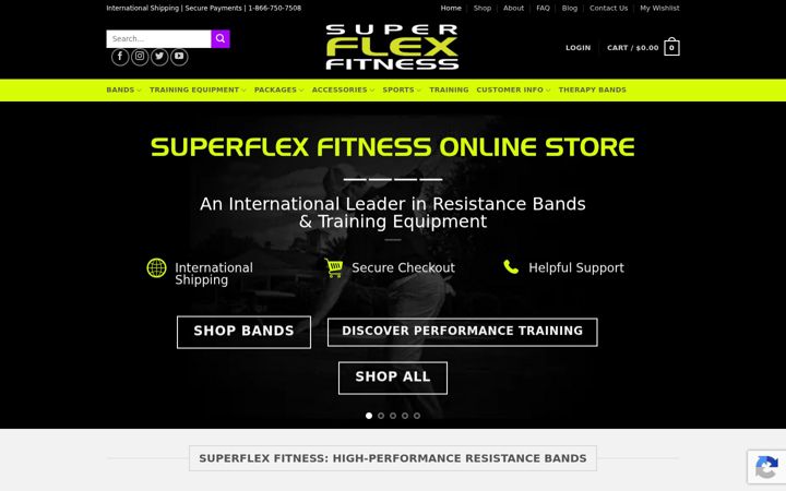 Capture d'écran de superflexfitness.com