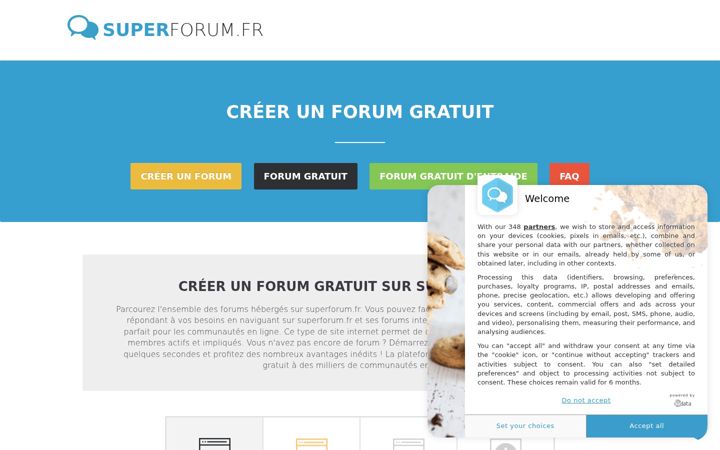 Screenshot of superforum.fr