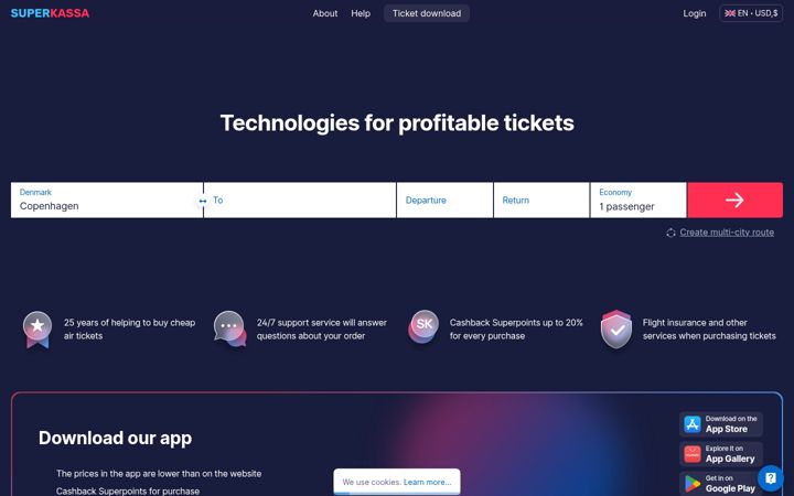 Screenshot of superkassa.net