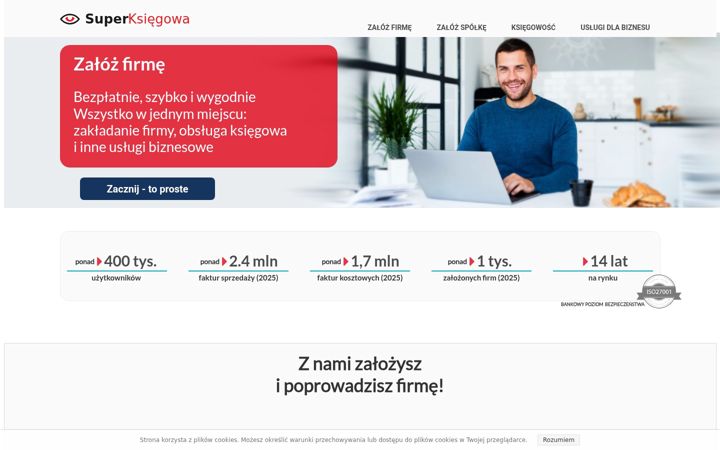 Capture d'écran de superksiegowa.pl