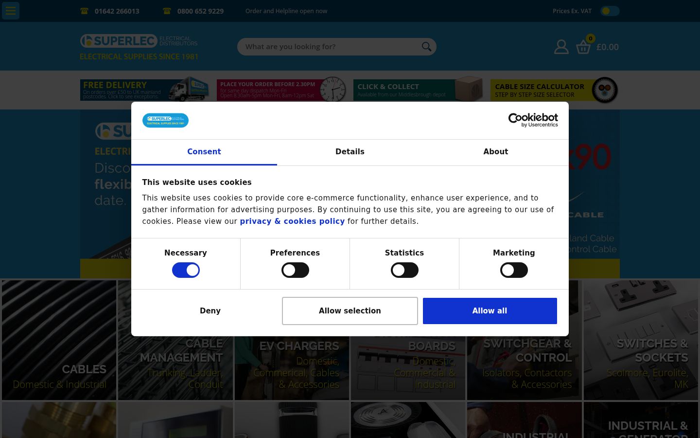 Captură de ecran a bannerului de consimțământ afișat înainte de orice interacțiune
