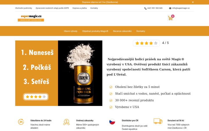Screenshot of supermagic.cz