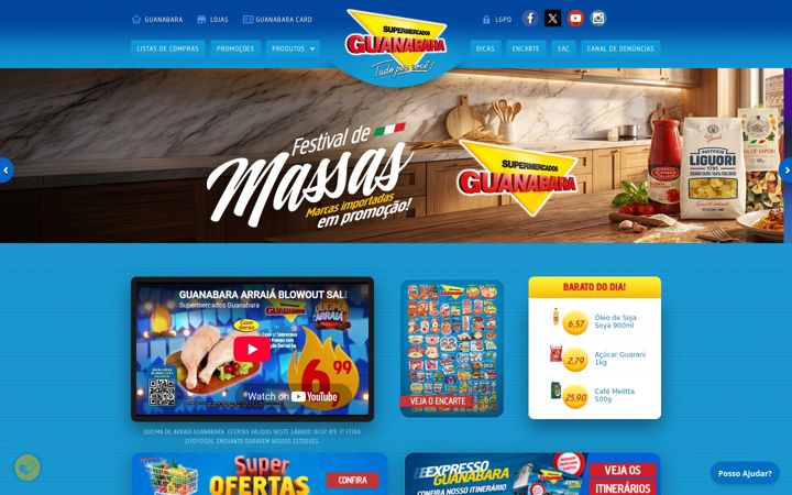 Screenshot of supermercadosguanabara.com.br