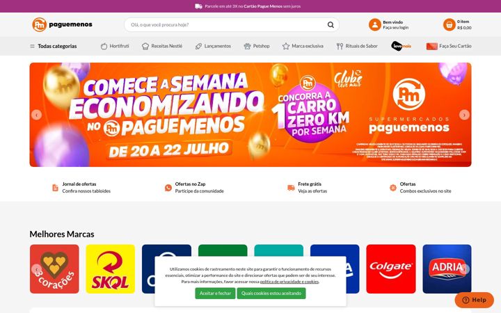 Screenshot of superpaguemenos.com.br