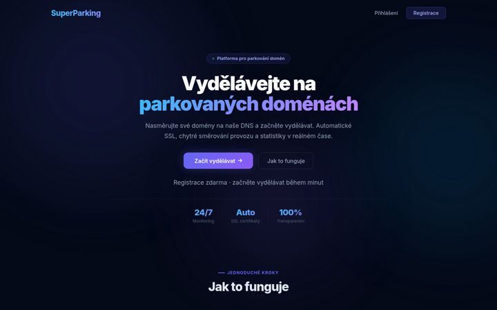 Screenshot of superparking.cz