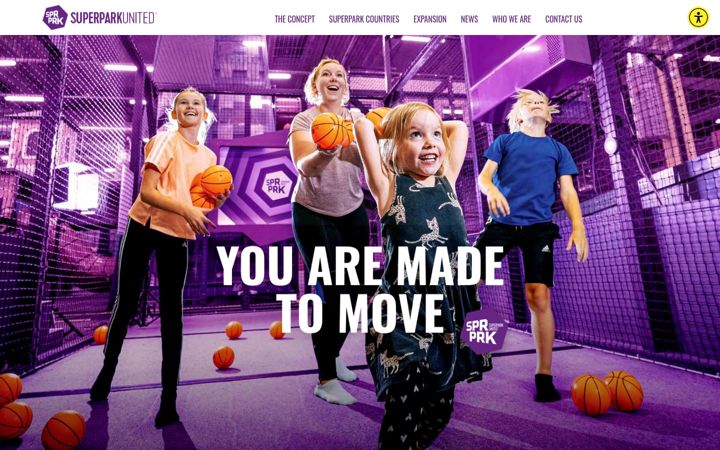 Screenshot of superparkunited.com