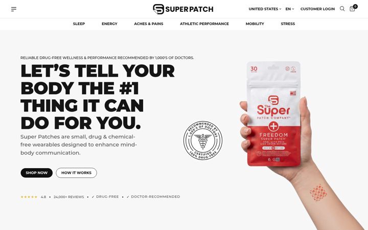 Screenshot of superpatch.com