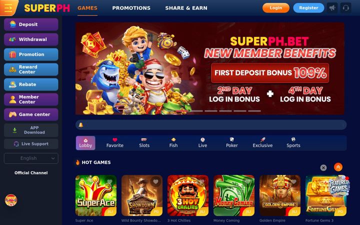 Screenshot of superph777.com