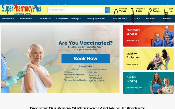 Screenshot of superpharmacyplus.com.au