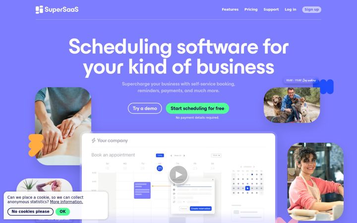 Screenshot of supersaas.net