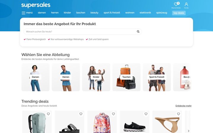 Screenshot of supersales.de