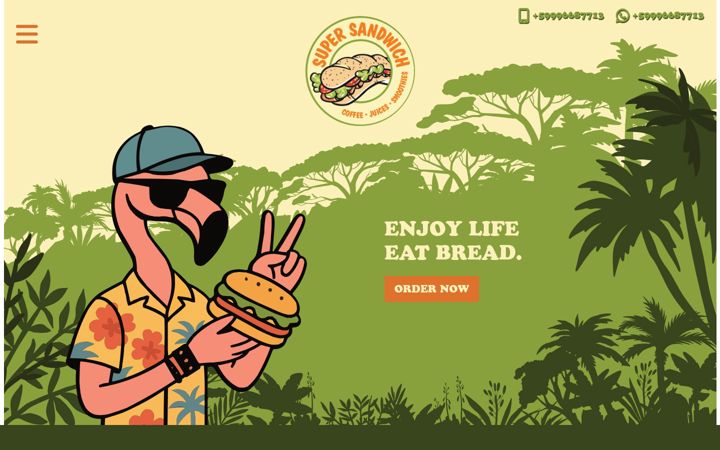 Screenshot of supersandwichcuracao.com