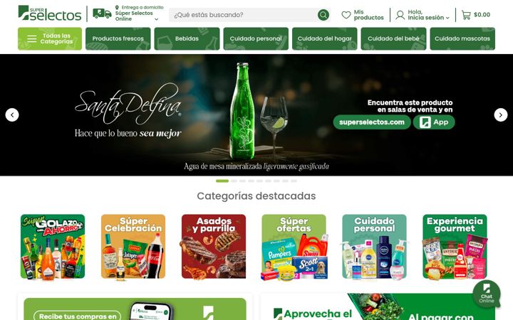 Screenshot of superselectos.com