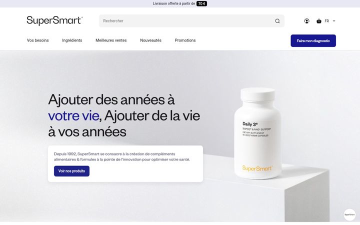 Screenshot of supersmart.com
