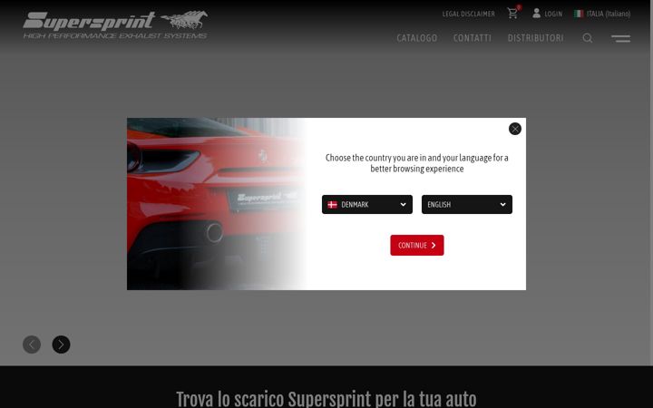Snímek obrazovky supersprint.com