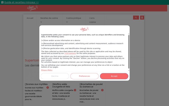 Screenshot of supertoinette.com