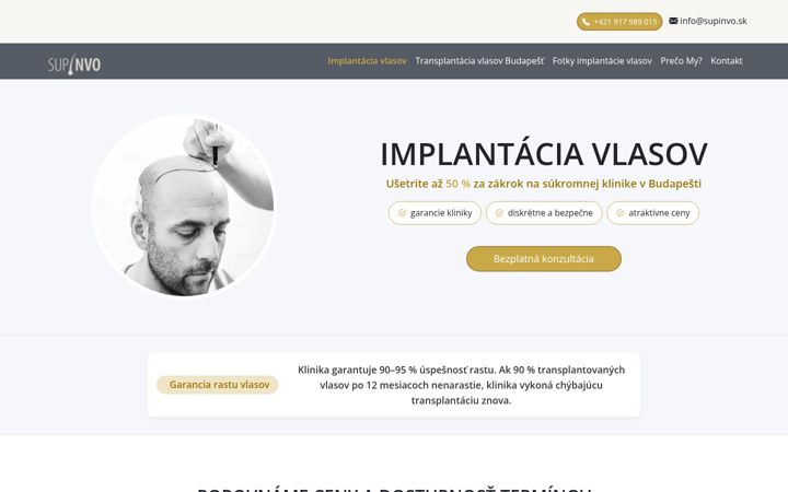 Screenshot von supinvo.sk