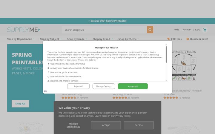 Screenshot of supplyme.com