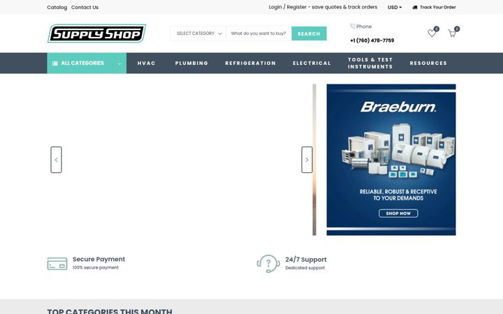 Screenshot of supplyshop.com