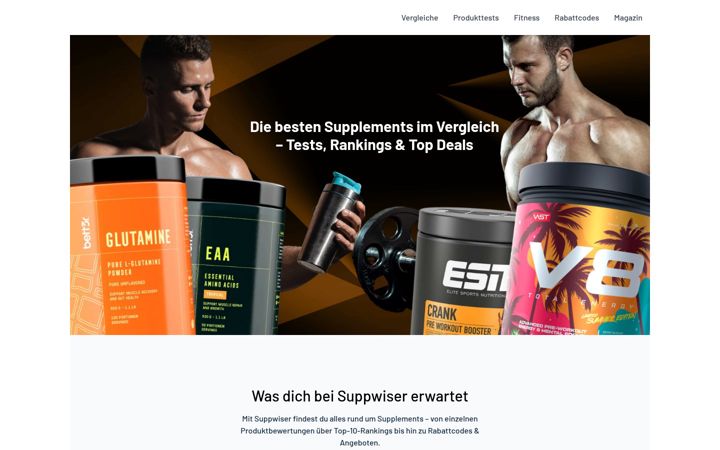 Screenshot von suppwiser.de