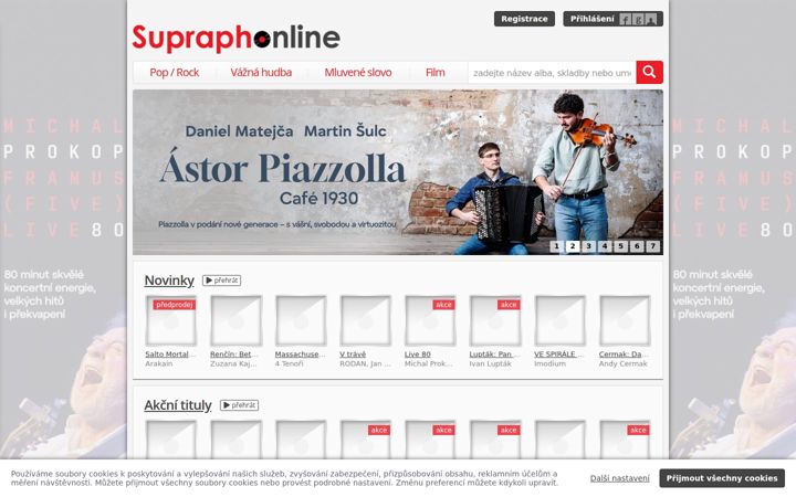 Screenshot of supraphonline.cz