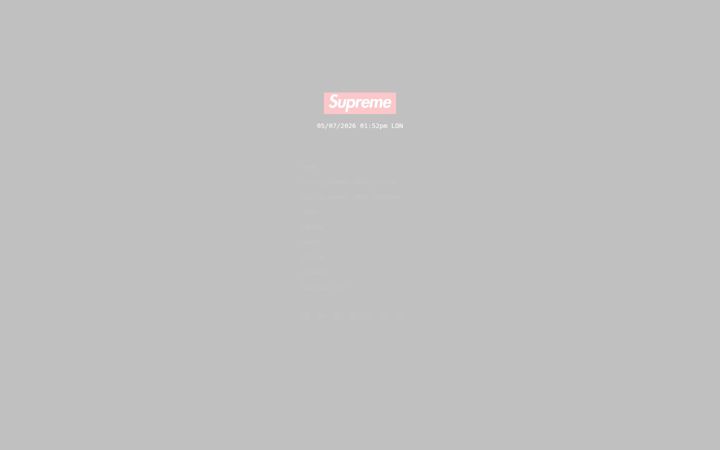Skärmbild av supreme.com