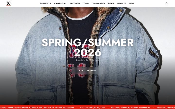 Screenshot of supremecommunity.com