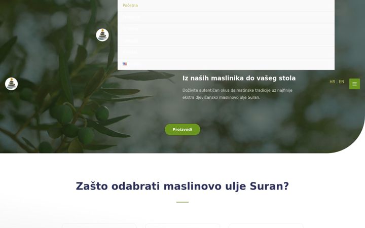 Captură de ecran a suran-maslinovo-ulje.com