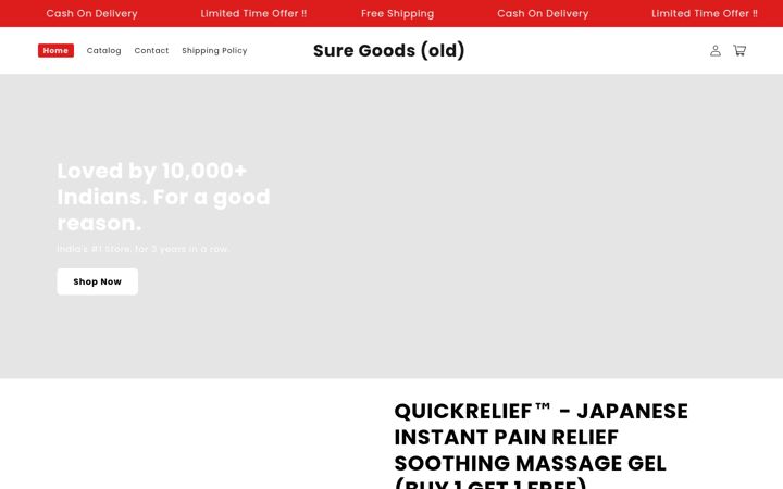Screenshot of suregoods.in